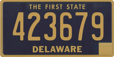 DE license plate 423679