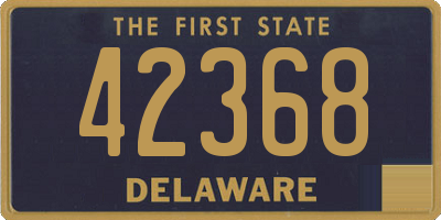 DE license plate 42368