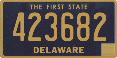 DE license plate 423682
