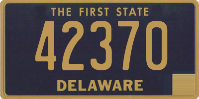 DE license plate 42370