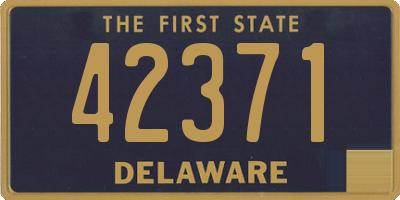 DE license plate 42371