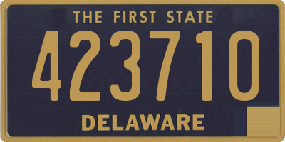 DE license plate 423710