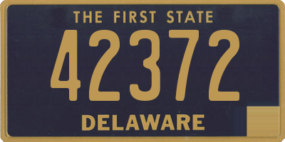 DE license plate 42372