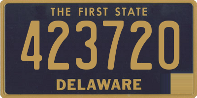 DE license plate 423720
