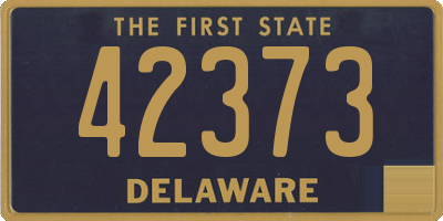 DE license plate 42373