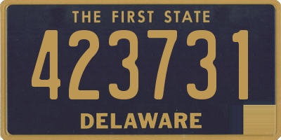 DE license plate 423731
