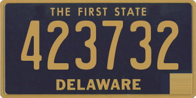 DE license plate 423732