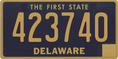 DE license plate 423740