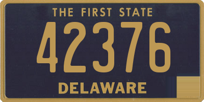 DE license plate 42376