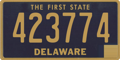 DE license plate 423774