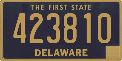 DE license plate 423810