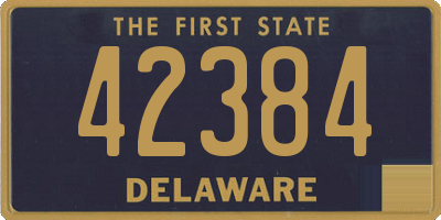 DE license plate 42384