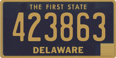 DE license plate 423863