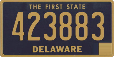 DE license plate 423883