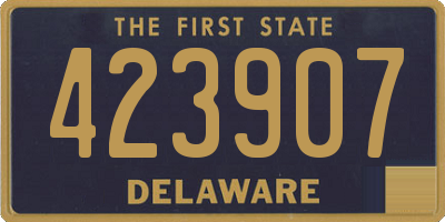 DE license plate 423907