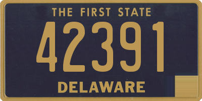 DE license plate 42391