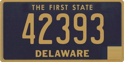 DE license plate 42393