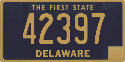 DE license plate 42397