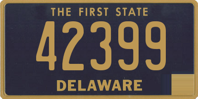 DE license plate 42399