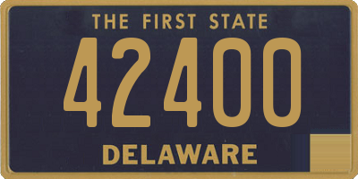 DE license plate 42400