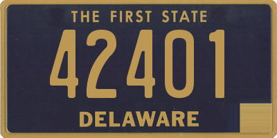 DE license plate 42401
