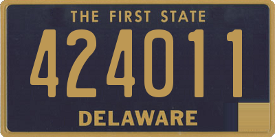 DE license plate 424011