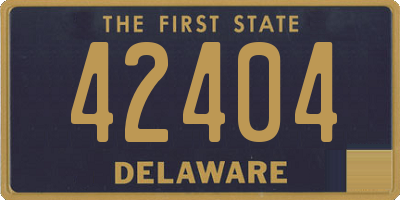 DE license plate 42404