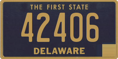 DE license plate 42406