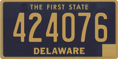 DE license plate 424076