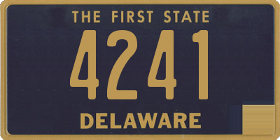 DE license plate 4241