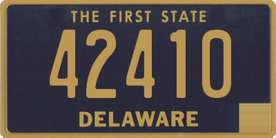 DE license plate 42410