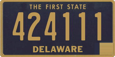 DE license plate 424111