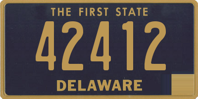 DE license plate 42412