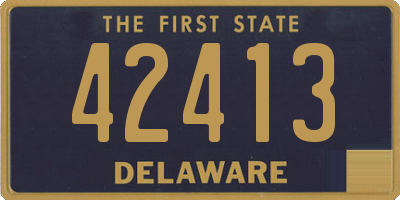 DE license plate 42413