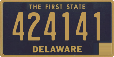 DE license plate 424141