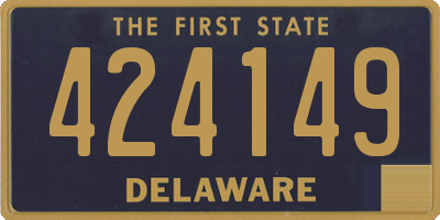 DE license plate 424149