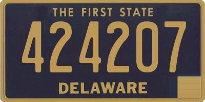 DE license plate 424207