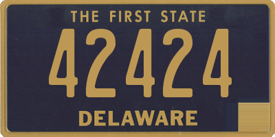 DE license plate 42424