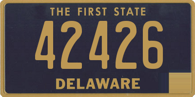 DE license plate 42426