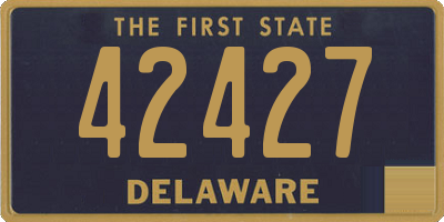 DE license plate 42427
