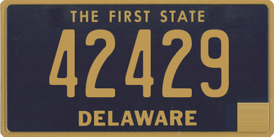 DE license plate 42429