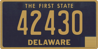 DE license plate 42430