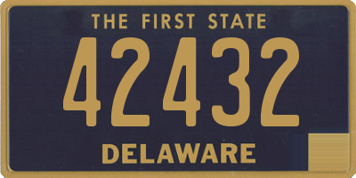 DE license plate 42432