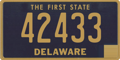 DE license plate 42433
