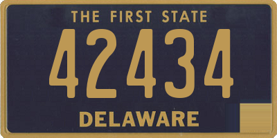 DE license plate 42434