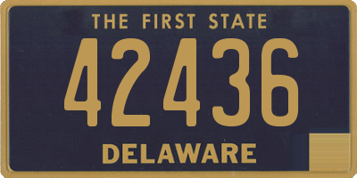 DE license plate 42436