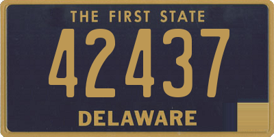 DE license plate 42437