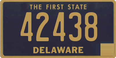 DE license plate 42438