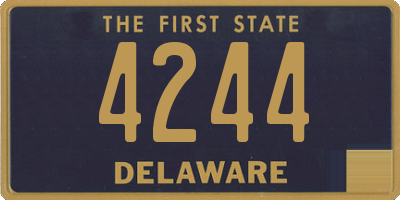 DE license plate 4244