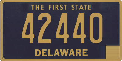 DE license plate 42440